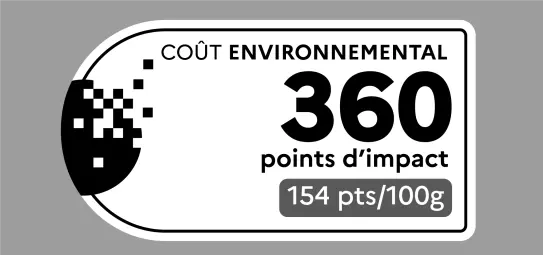 Logo affichage du coût environnemental Ecobalyse 