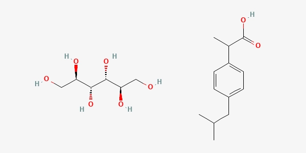 Structures chimiques du Mannitol et de l’Ibuprofène, molécules utilisées dans le traitement de l’arthrose